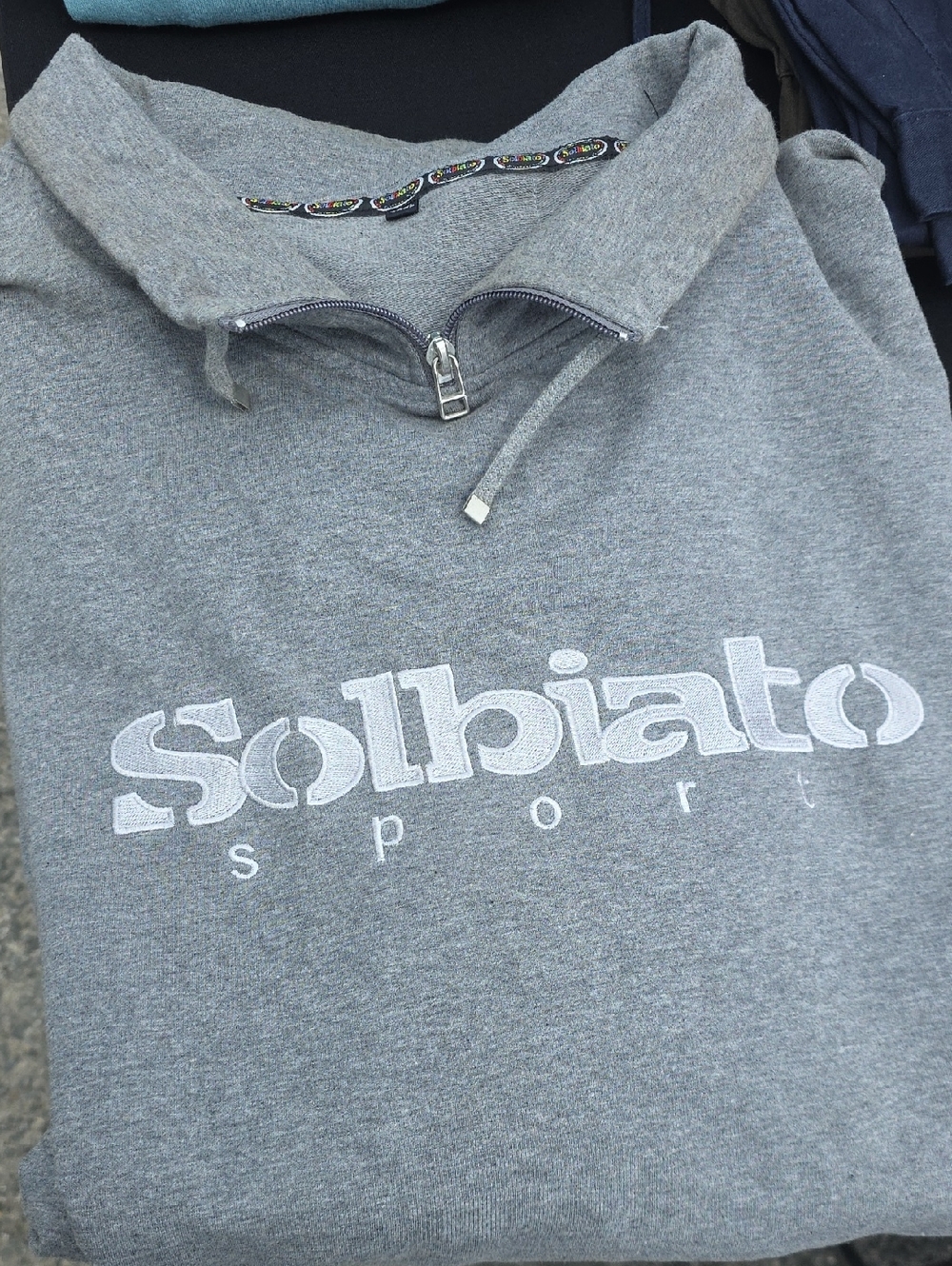 Men's Grey Quarter-Zip Sweatshirt